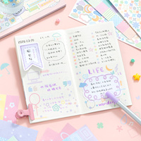 Livre d'autocollants tendance SIMNO Dreamy Aesthetic, autocollants kawaii aux couleurs pastel pour le bricolage, le journaling et la personnalisation