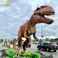 Modèle de dinosaure animatronique grandeur nature réaliste pour parc d'attractions