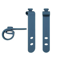 63mm wieder verwendbare Silikonkabel-Organizer-Kabelbinder Bunte wieder verwendbare elastische Silikonkautschuk-Kabelbinder Silikon-Kabelbinder