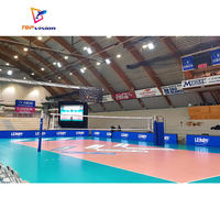 Écran LED de stade TOPvision, écran TV LED de stade avec logo personnalisé, écran LED de basket-ball, écran LED publicitaire extérieur