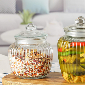 500ml Cylinder <b>Glass</b> Storage <b>Container</b> for Canned Food - Product Image 3
