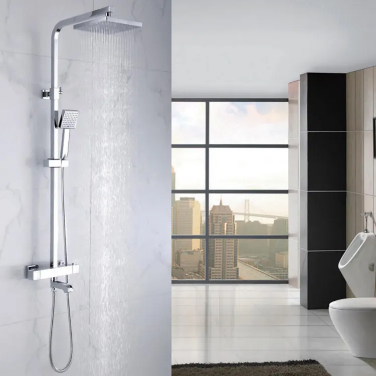 Hot sale Bath  amp Shower Faucets Chrome Polished Washroom Thermostatic shower