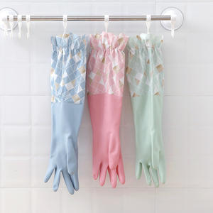 Guantes de Látex con Diseño Personalizado, 50 cm, Gruesos, Impermeables, para Cocina, Lavavajillas, Lavandería y Uso Doméstico - Product Image 1