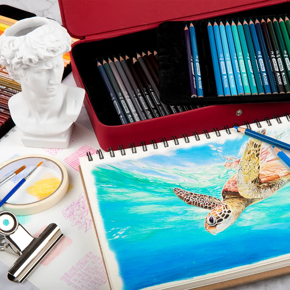 Gxin P021B2 100 cores professionnel crayon de couleur para enfant Colors lápis de cor personalizados com Gift Box lápis de cor