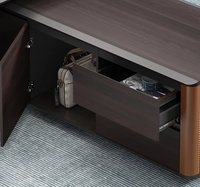 Mobilier de bureau personnalisé de bonne qualité en bois de directeur Table de directeur en forme de L pour bureau de direction moderne