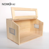 NOMO Boîte d'élevage pour reptiles en bois massif, enclos en bois pour reptiles, pour hamster, poussin