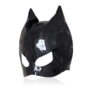 Boîte personnalisée gratuite-<span class=keywords><strong>Sexy</strong></span> cuir <span class=keywords><strong>chat</strong></span> capuche masque oeil ouvert esclave tête Bondage couvre-chef demi-visage fête masque animal jeu de rôle jouet érotique - Product Image 5