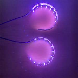 Kit de Anillos LED Demon Eyes con <span class=keywords><strong>Control</strong></span> por Aplicación, Ojos de Demonio, <span class=keywords><strong>Halo</strong></span> de Repuesto para Lentes de Proyector Xexon, AUTO IDEAL 12V, Garantía de 12 Meses - Product Image 3