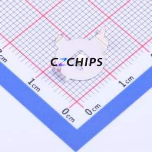 MY-1220-01 Button & Strip Battery Connector Through hole Component (THT) Connector Battery Clip <b>CR1220</b> Phosphor Bronze Nickel - Product Image 2