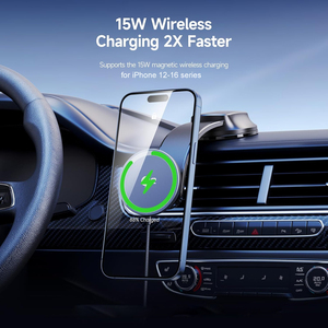 <span class=keywords><strong>Cargador</strong></span> rápido inalámbrico para coche, soporte para teléfono, parabrisas, soporte magnético para tablero de coche para <span class=keywords><strong>iPhone</strong></span> 16 15 14 13 12 Pro <span class=keywords><strong>Plus</strong></span> Max - Product Image 4
