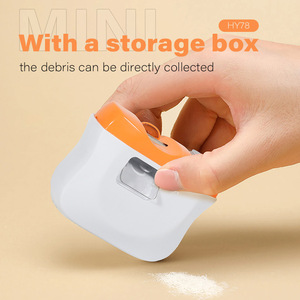 Coupe-ongles électrique rechargeable USB 2-en-1 pour bébé, lime courbée en acier inoxydable et polisseuse - Product Image 4
