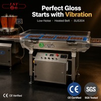 Machine à Chocolat Écologique et Économe en Énergie avec Vibrateur à Vitesse Réglable et Minuteur Numérique pour Moules à Chocolat