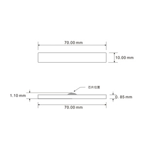 แท็ก RFID UHF860-960MHz ขนาด 70*10 มม. สำหรับการจัดการอุตสาหกรรมซักรีด ป้าย RFID สำหรับการเช่าเสื้อผ้า - Product Image 5