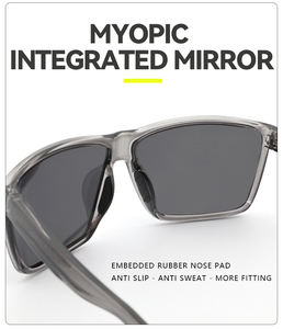 偏光Tr90 UV400ミラー防塵防風防塵カジュアル釣り用ゴルフサングラス男性用処方メガネ - Product Image 5