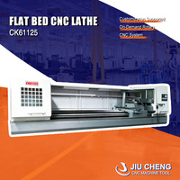 Torno CNC de Cama Plana CK61125 con Control GSK, Automático, Horizontal, de un Solo Husillo, de Alta Precisión para Trabajos Pesados