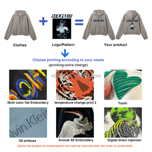 Роскошная однотонная Толстая Толстовка из 100% французской махровые толстовки с капюшоном на молнии с двойной молнией на заказ - Product Image 5