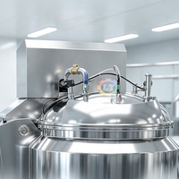 Mélangeur Commercial de Fromage avec Cuve Inclinable et Système d'Ouverture Automatique du Couvercle