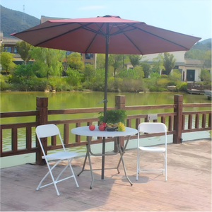 Outdoor Aluminum Center-Post Straight <strong>Umbrellas</strong> <strong>Base</strong> for Courtyard Garden Villa Leisure Beach Sun Protection - Product Image 2