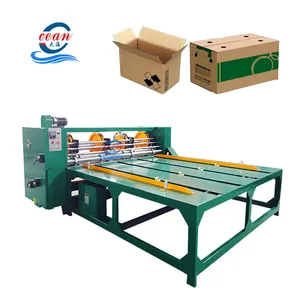 Semi auto groving slotting machine for corrugated paperboard cutting and creasing machine