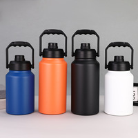 Bouteille isotherme personnalisée en acier inoxydable de 2 litres pour la course, le camping et la sublimation – Growler thermique portable en métal pour bière/eau