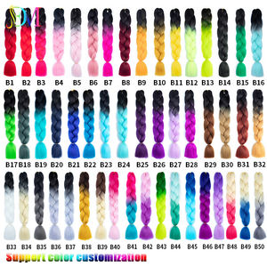 Adecuado <span class=keywords><strong>para</strong></span> mujeres negras <span class=keywords><strong>africanas</strong></span> 26 pulgadas 100g paquete trenzado <span class=keywords><strong>postizo</strong></span> síntesis agua caliente ajuste tejido peluca Paquete de cabello <span class=keywords><strong>trenzas</strong></span> - Product Image 6