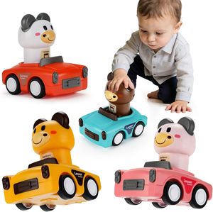 Voiture à pousser pour tout-petits, sans batterie, à friction, facile à nettoyer, sans BPA, pour l'intérieur et l'extérieur, modèle animal, EPT - Product Image 1