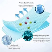 Nettoyant pour sols concentré, écologique, jetable, soluble dans l'eau, pour le nettoyage des sols, des carreaux, des tranches de bois, des feuilles de nettoyage pour sols