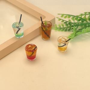 Set di Bevande Ghiacciate in Miniatura, Tè Nero Ghiacciato e <span class=keywords><strong>Americano</strong></span> Ghiacciato Realistici in Resina per Casa delle Bambole in Scala 1:12, per Diorami e Hobbisti Adulti - Product Image 5