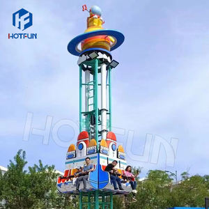 Équipement de parc d'attractions Machine de jeu Designer Mini attraction Carrousel Drop and Twist Free Fall Swing Tower Drop Ride - Product Image 3