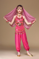 Danse du ventre haut pantalon costume tenue thème indien danse Bollywood Halloween Costumes