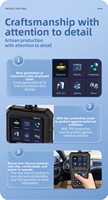 Outil de diagnostic automobile avec lecteur de codes, compatible avec diverses marques de voitures, prise en charge multilingue. Modèle YM519 OBDII/CAN