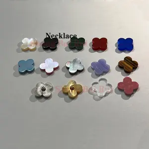 Chất Lượng Cao May Mắn Clover Vòng Cổ Tinh Tế Cổ Điển Agate Vòng Cổ Đồ Trang Sức Sang Trọng Quà Tặng Cho Nam Giới Và Phụ Nữ