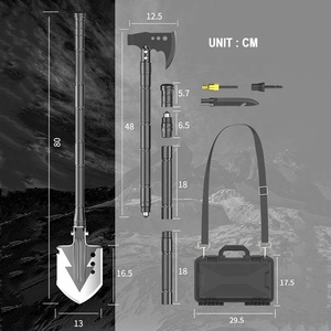 Pala y Hacha Plegables Multifuncionales de Aleación de Aluminio para Supervivencia al Aire Libre, Caja de Herramientas para Campismo y Aventuras al Aire Libre - Product Image 6