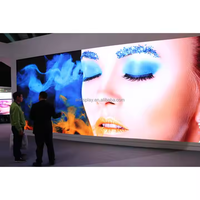 Layar Led dinding Video tampilan layar TV Led tetap dalam ruangan 4K HD peraga LED Pixel kecil ruang rapat Populer