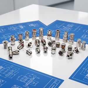 Série <span class=keywords><strong>de</strong></span> connecteurs coaxiaux RF SMA N Type BNC FAKRA TNC DIN 7 16 Haute fréquence 50 Ohm 75 Ohm Kit d'adaptateurs - Product Image 2