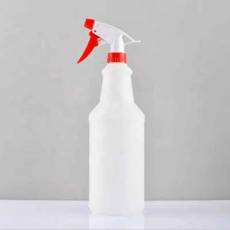 Botella de spray de plástico de 1000ml/32 Oz a prueba de fugas para soluciones de limpieza Agua Auto Detalles o baño y cocina