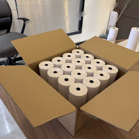 Étiquette thermique autocollante Dingfeng, directement de l'usine, personnalisée, étanche, 100% pâte de bois, pour emballage, 80mmx80mm, pour caisse enregistreuse et ATM