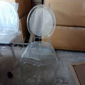 Usine <span class=keywords><strong>prix</strong></span> de gros clair Chiavari chaise de banquet napoléon en plastique acrylique tiffany mariage événement chaise - Product Image 1