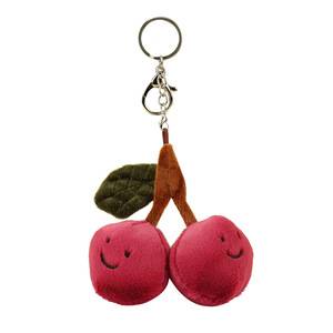 Nuevo Llavero de Peluche con Forma de Cereza Simulada, Suave y Moderno, Adorno Colgante - Product Image 1