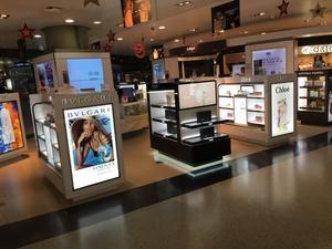 Mostrador de Exhibición de Cosméticos de Moda Personalizado con Luz LED, Muebles de Estudio de Maquillaje con Logotipo, Muebles de Tienda de Cosméticos con Diseño Interior - Product Image 5