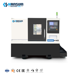 เครื่องกลึงซีเอ็นซี HANSUN ความแม่นยำสูง ขนาด 8 นิ้ว พร้อมหัวจับแบบดิจิตอล ระบบเซอร์โว  ตั้งโปรแกรมได้  หัวจับไฮดรอลิก  สำหรับงานหนัก - Product Image 1