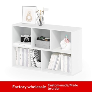 Estantería Plegable Estilo Americano con Ocho Compartimentos, Mueble de Almacenamiento Vertical para Sala de Estar - Product Image 2