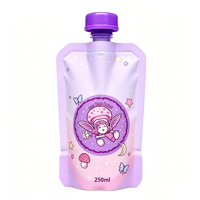 Pochette souple personnalisée avec bec verseur et bouchon en plastique pour jus, boissons liquides et emballages alimentaires