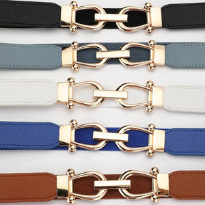 Di <span class=keywords><strong>alta</strong></span> qualità Casual da donna Skinny <span class=keywords><strong>cintura</strong></span> aderente regolabile in <span class=keywords><strong>vita</strong></span> sottile <span class=keywords><strong>cintura</strong></span> in pelle con fibbia in lega per la decorazione della gonna - Product Image 4