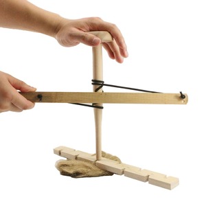 Upgraded Double Drill Rod <b>Fire</b> <b>Starter</b> Natural Wood Color 13 3/4 In For Outdoor Camping Use - Product Image 1
