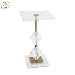 Hiện Đại Vàng Bắ<span class=keywords><strong>c</strong></span> Âu Cao <span class=keywords><strong>C</strong></span>ấp Sang Trọng Nhỏ <span class=keywords><strong>C</strong></span> Hình Bên Bảng Vòng Tối Giản Acrylic Bàn <span class=keywords><strong>C</strong></span>à Phê Cho Phòng Khách - Product Image 6