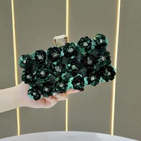 Tas Malam 2026, Dompet Clutch Berhias Manik-manik untuk Wanita, Dompet Bunga Mawar, Tas Selempang Rantai, Tas Pernikahan, Tas Pesta, Tas Tangan Mewah