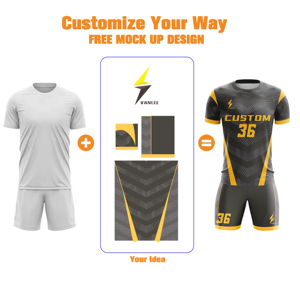 Divisa da <span class=keywords><strong>Calcio</strong></span> Personalizzata Blu e <span class=keywords><strong>Bianca</strong></span>, Uniformi da <span class=keywords><strong>Calcio</strong></span> in Sublimazione, Completo da Allenamento per Giovani e Bambini, Abbigliamento Sportivo - Product Image 6