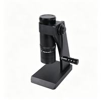 Moulin à café manuel portable, mini, 63 mm, en acier inoxydable avec revêtement en titane, à meules réglables externement.