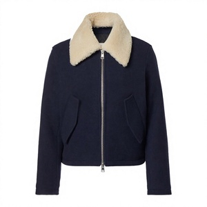 Venta al por mayor Otoño Invierno moda chaqueta clásica de talla grande para hombre chaqueta de cuero grueso con Cuello de piel tamaños personalizados - Product Image 1